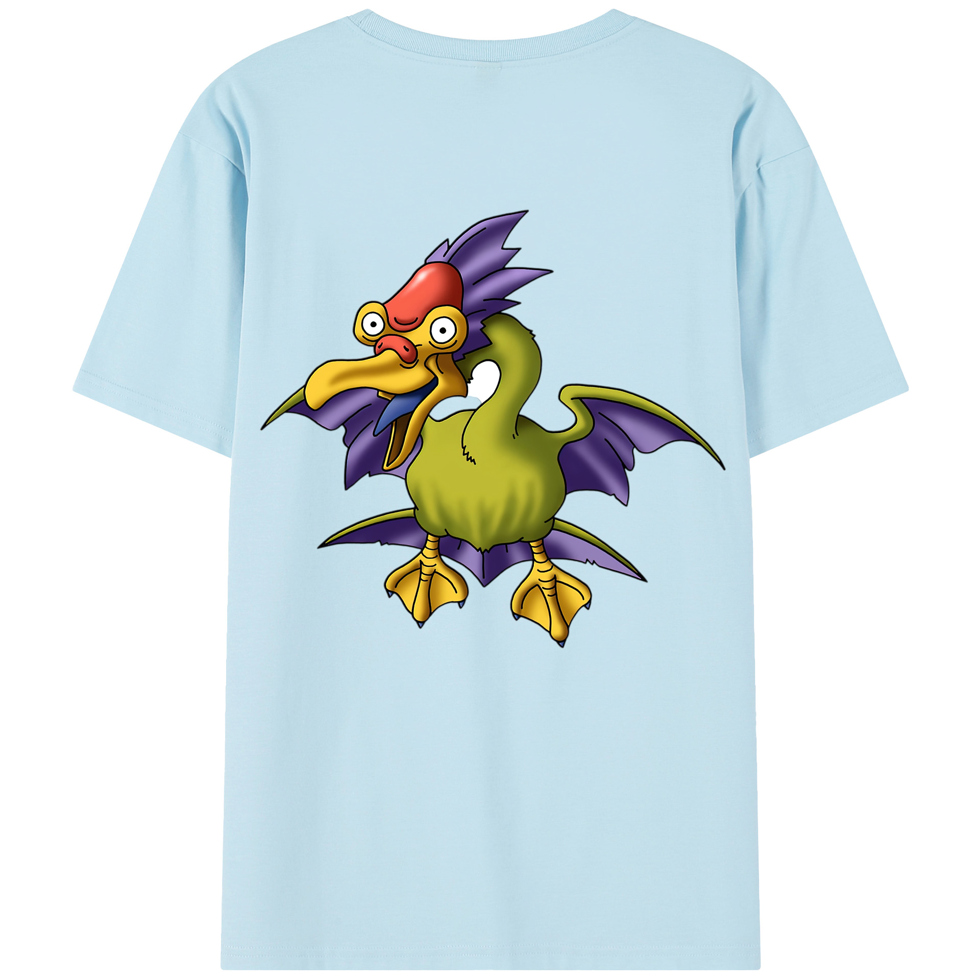 （画像用） ドラゴンクエスト Doragon Kuesuto Dragon Quest 綿100％半袖Tシャツ（背面プリント）